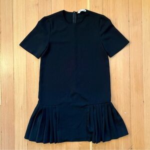 Zara black drop waist mini dress XS